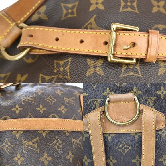 LOUIS VUITTON Montsouris MM Backpack Bag Monogram Leather Brown M51136 70EA501 - Picture 2 of 14